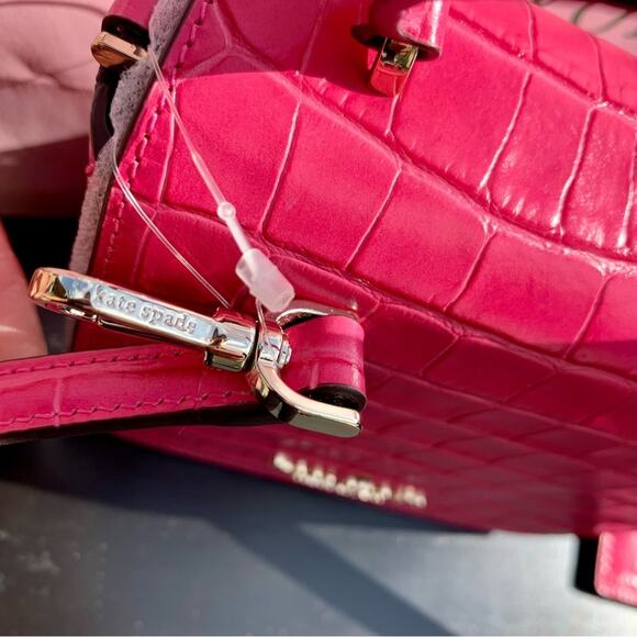 Kate Spade Pink Staci Square Crossbody Bag and Card Holder Bundle Set - Picture 4 of 15